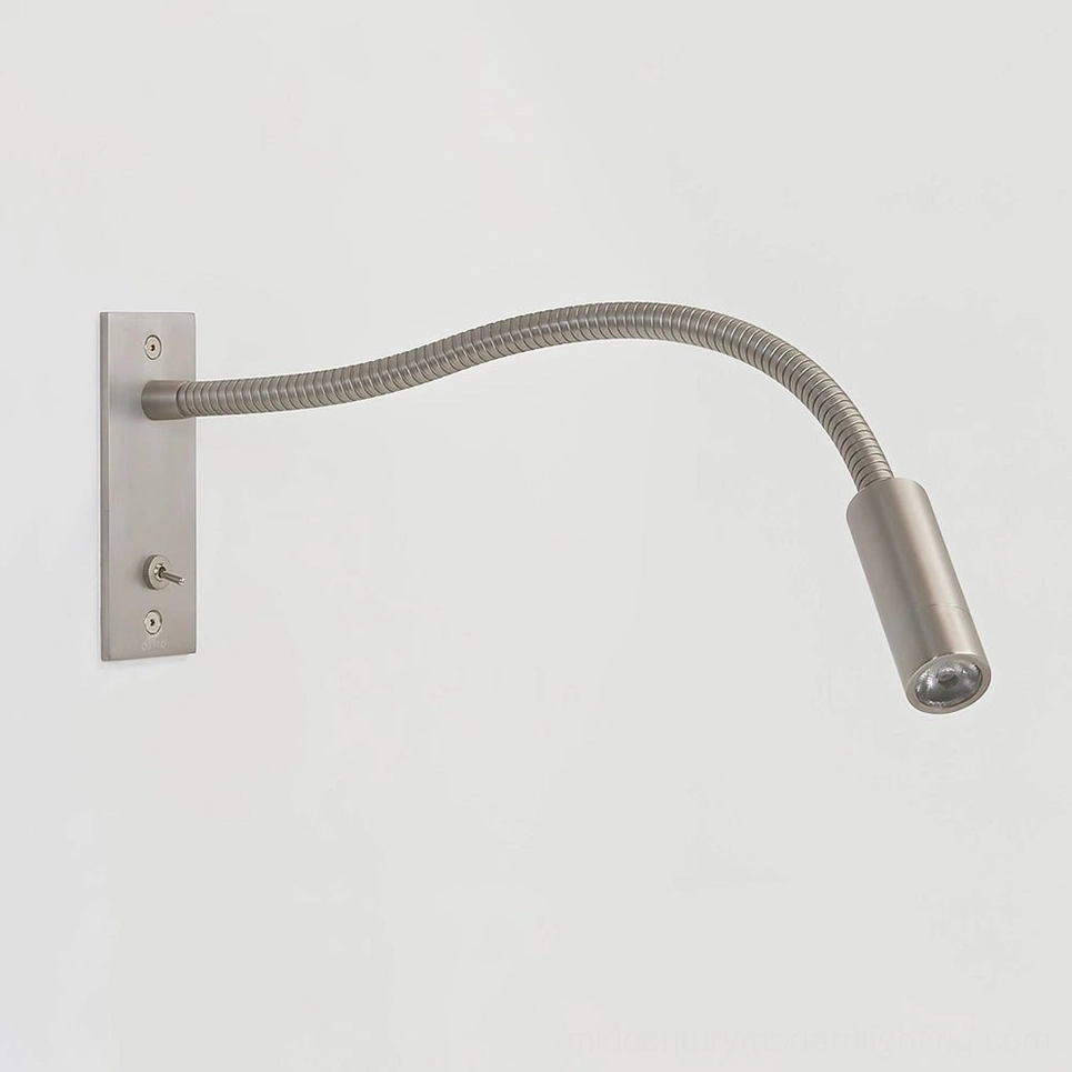 Leo LED wall sconce sand nickel finish, complete product variant presentation