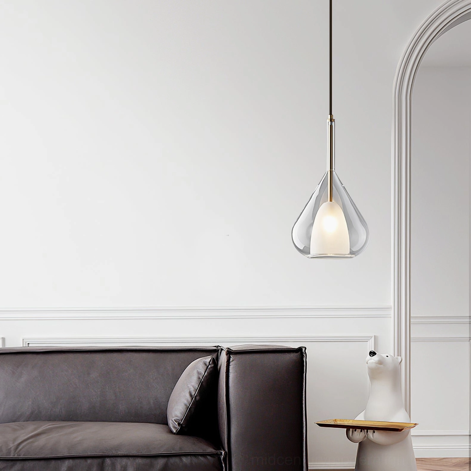 Lila pendant architectural interior design featuring multiple fixtures creating layered lighting