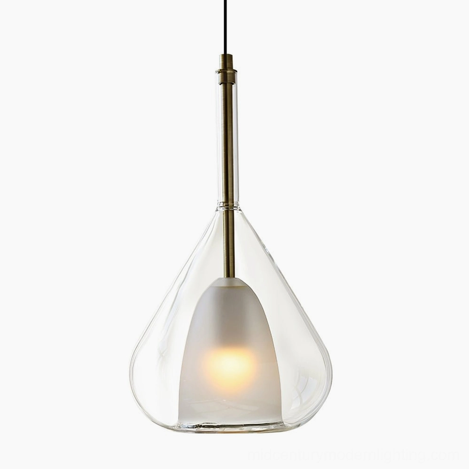 Lila teardrop pendant light premium modern design fixture showcasing mid-century contemporary