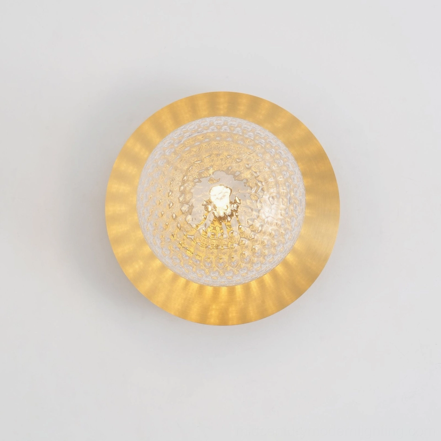 Lila mid-century modern wall sconce architectural styling shot against neutral backdrop
