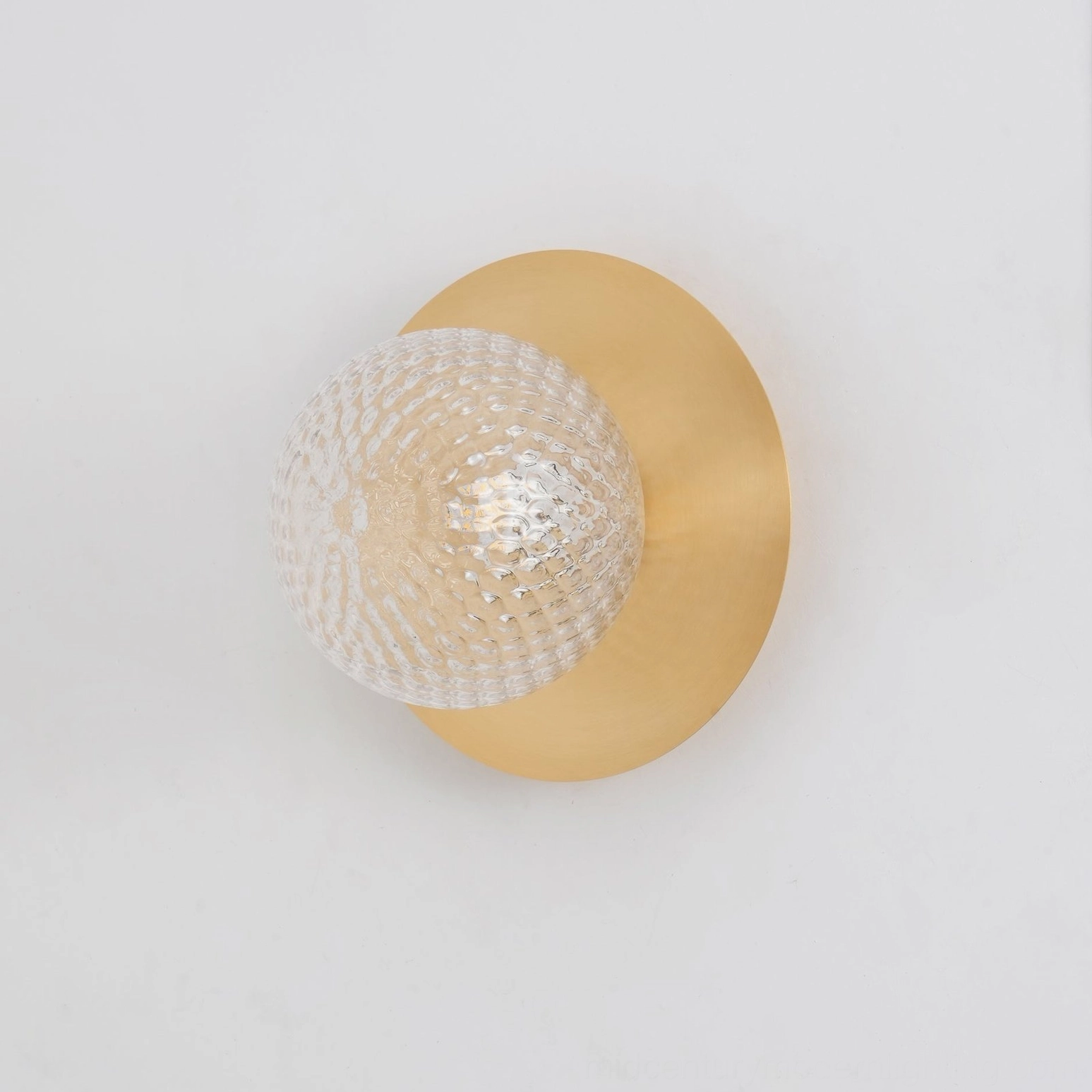 Lila wall sconce geometric design photography highlighting sphere and circular plate composition
