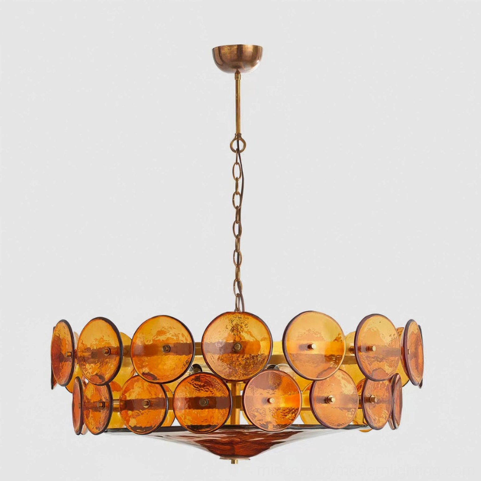 Lorenzo 80cm medium size white soft glass chandelier for standard dining rooms and living spaces