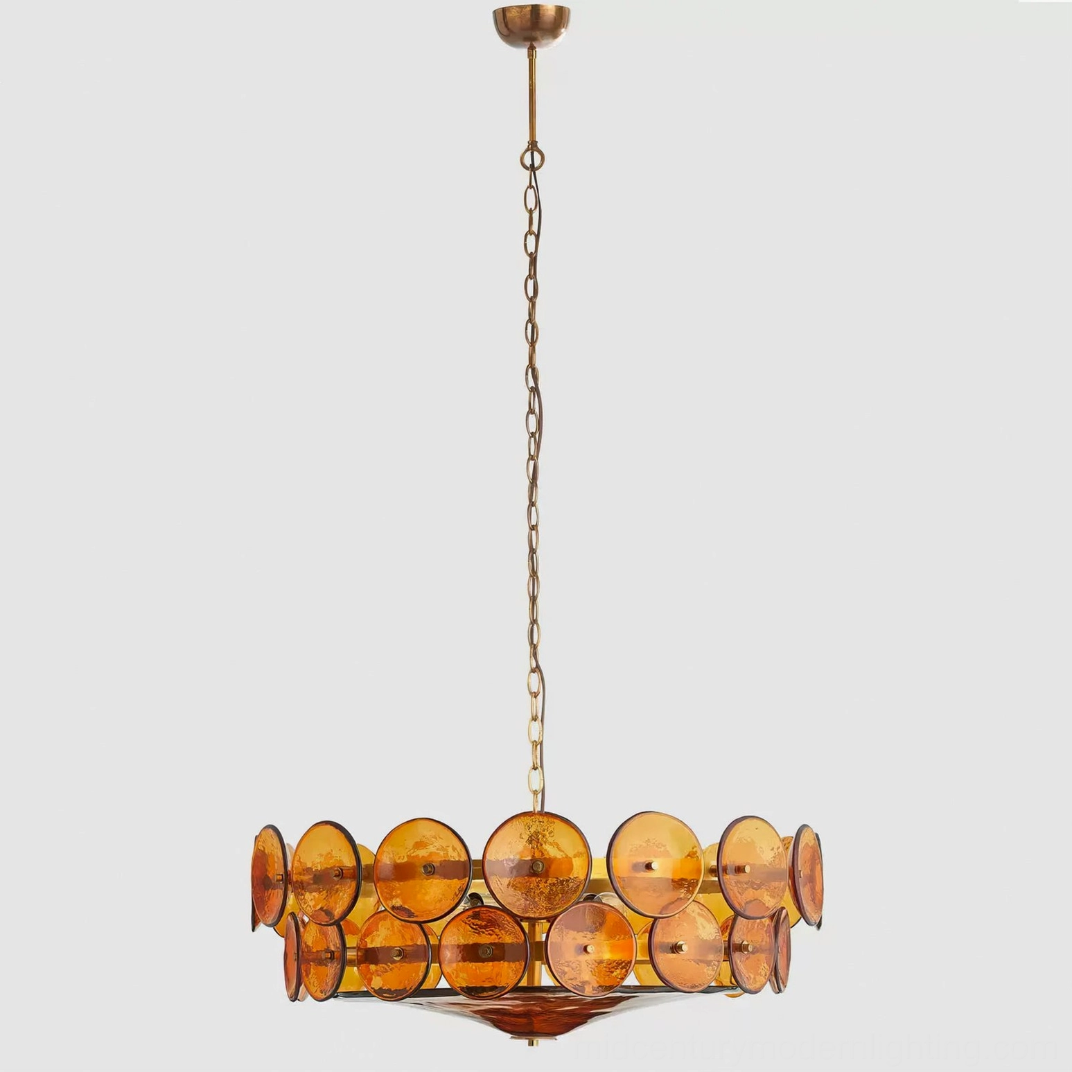 Lorenzo chandelier installed over dining table showing light distribution and ambient quality