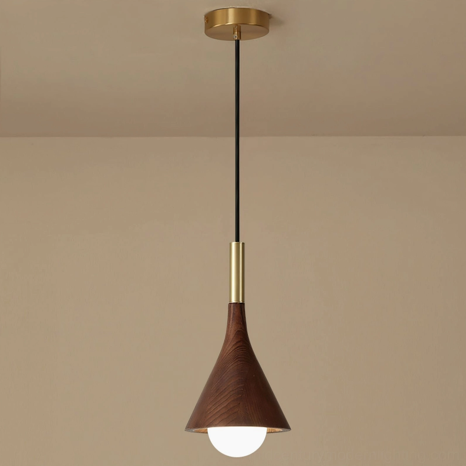 Multiple Lucian pendant lights in various finishes grouped display