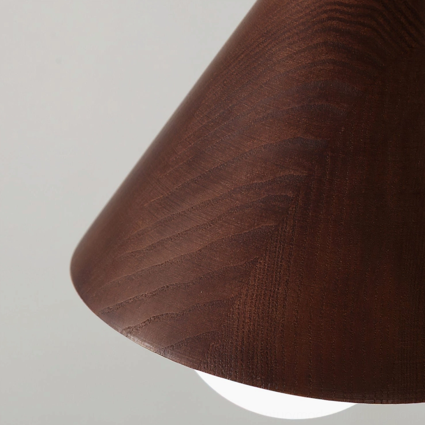 Lucian mid-century pendant lamp size comparison with scale reference