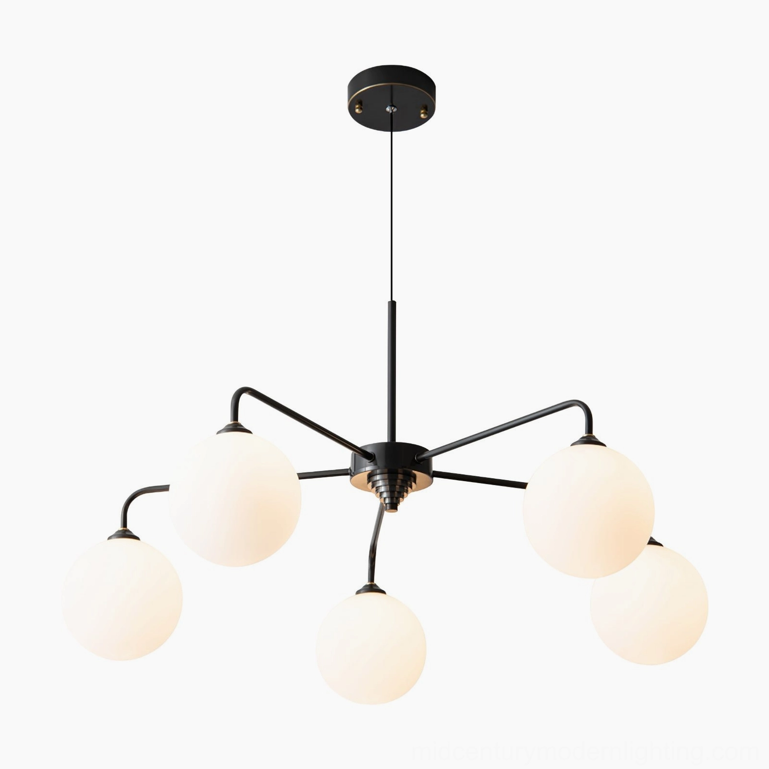 Lune chandelier demonstrating versatile pendant lighting for residential design and interior styling