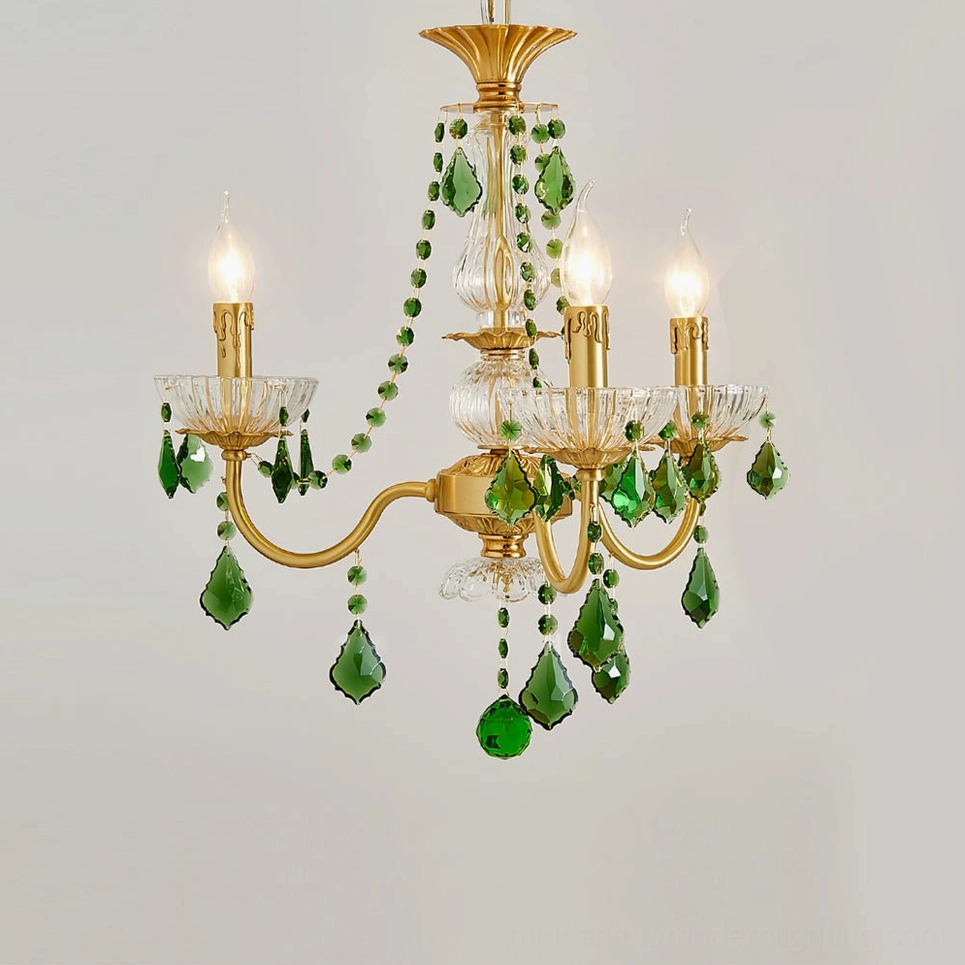 Magdalena chandelier 3-head version compact size mid-century modern lighting fixture