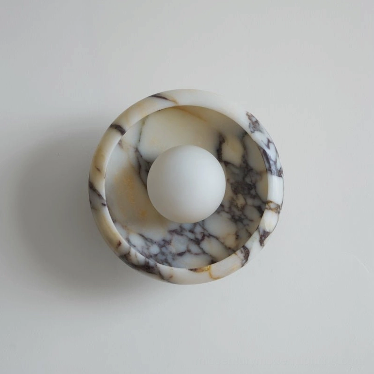 Modern marble wall lamp pendant-style accent illumination artistic design