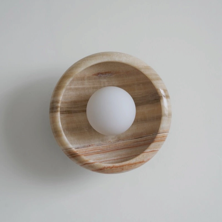 Marble wall lamp modern minimalist artistic lighting fixture