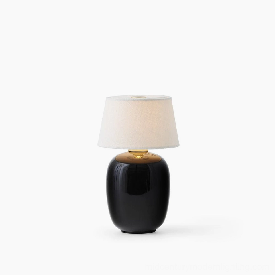 Marie table lamp beige ceramic variant showing neutral tone versatility