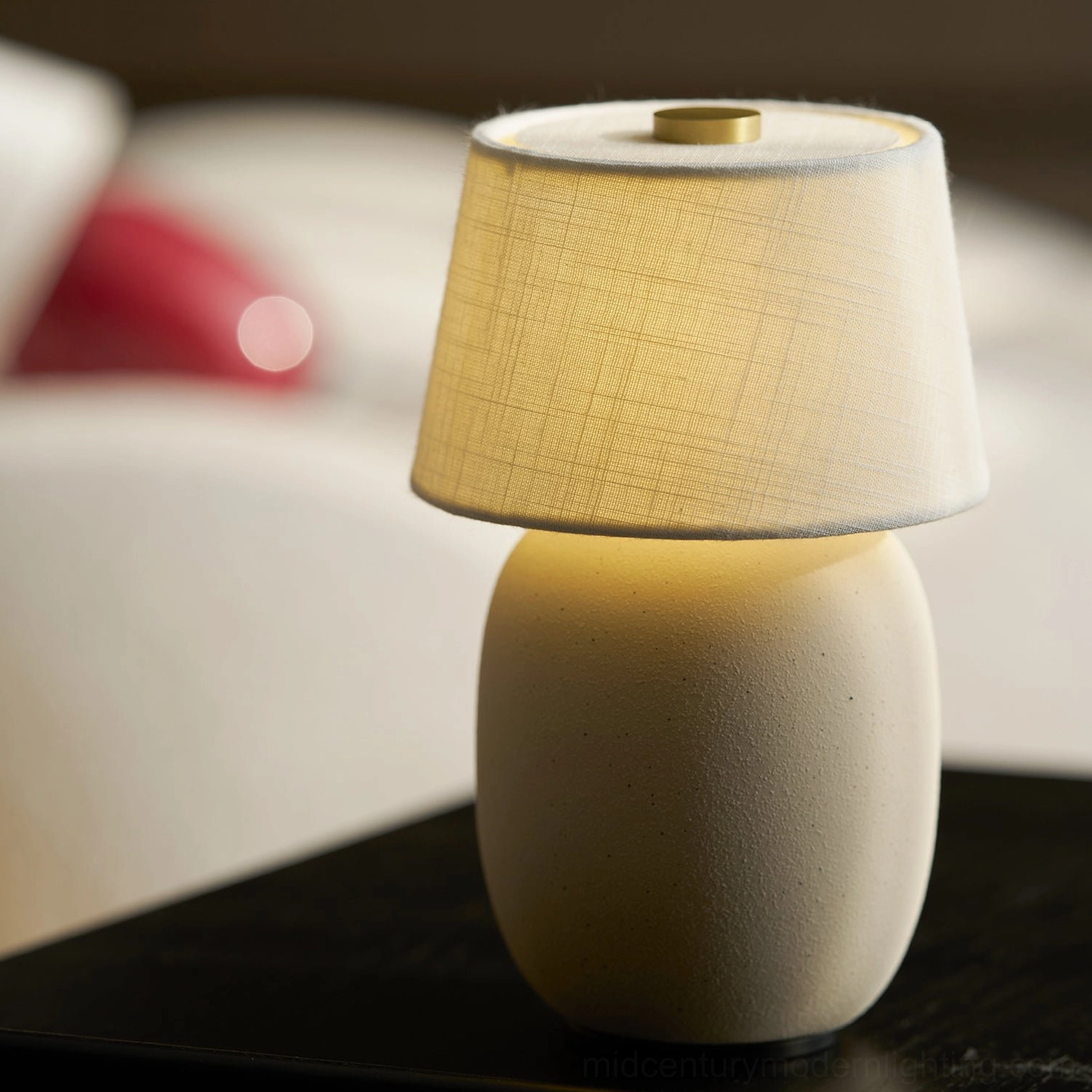 Marie ceramic table lamp lifestyle photo showing home interior placement inspiration
