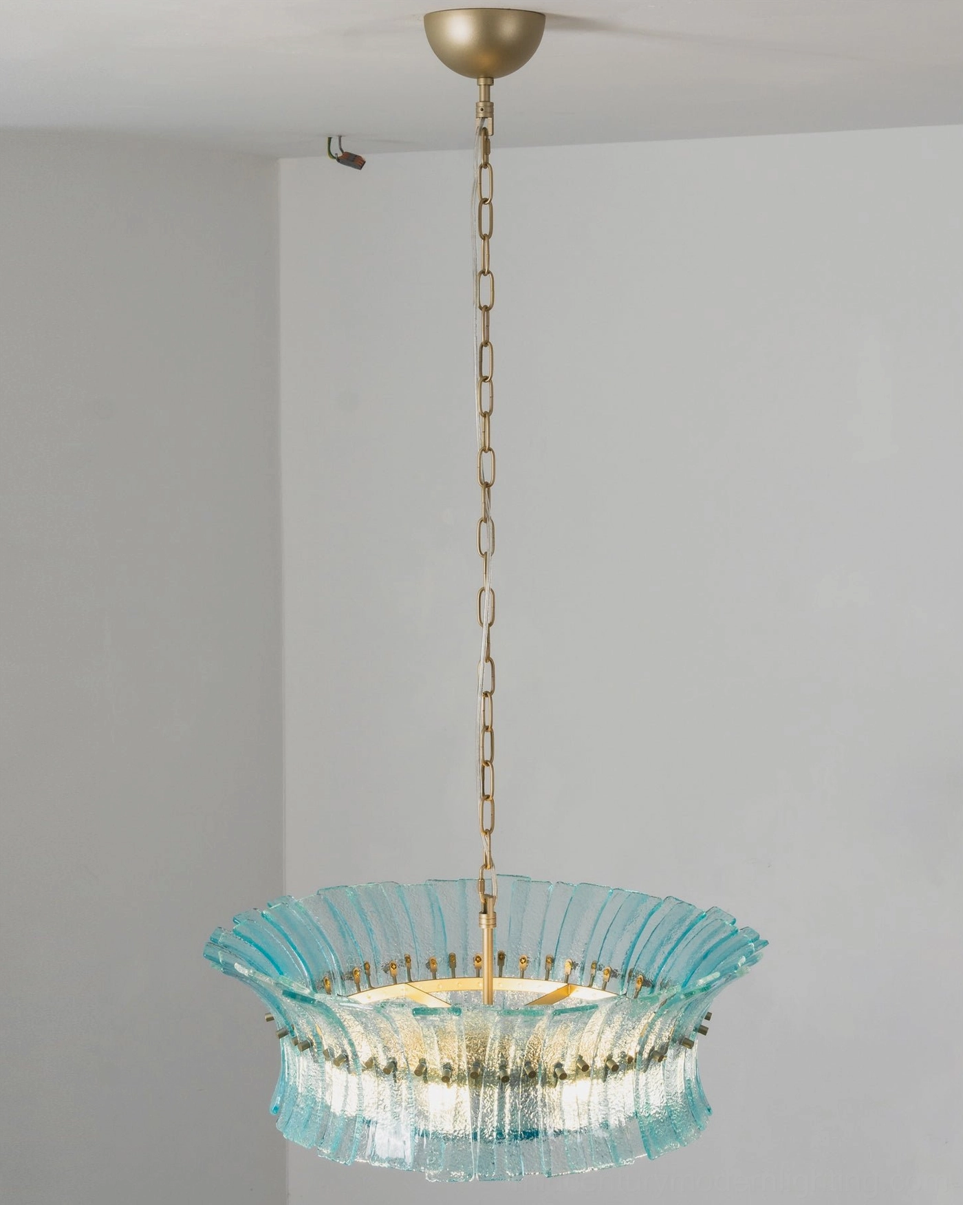 Marin Glass Chandelier architectural feature lighting for contemporary interior design