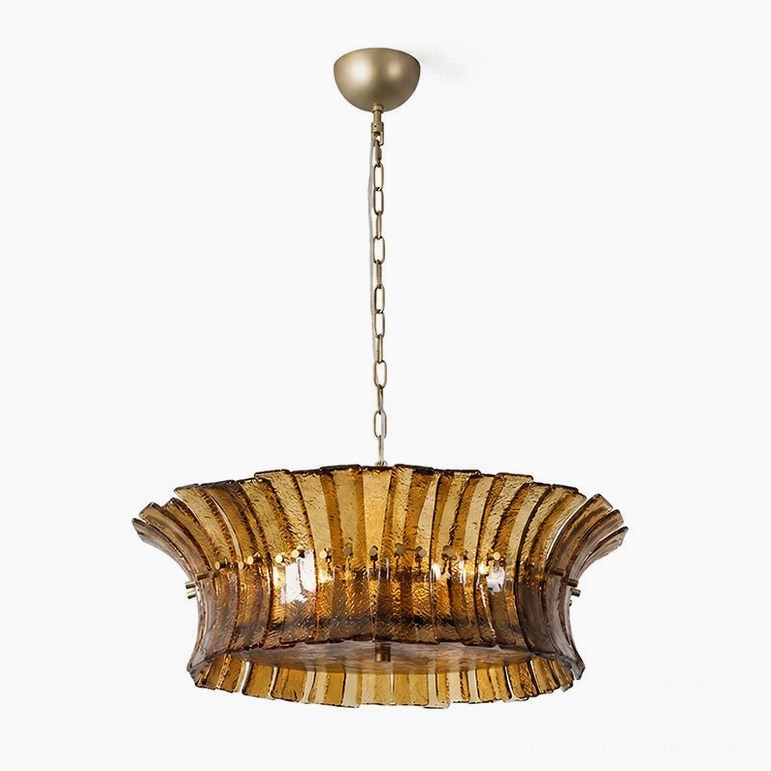 Marin Smoky Gray Glass Pendant Chandelier - contemporary lighting for modern interiors