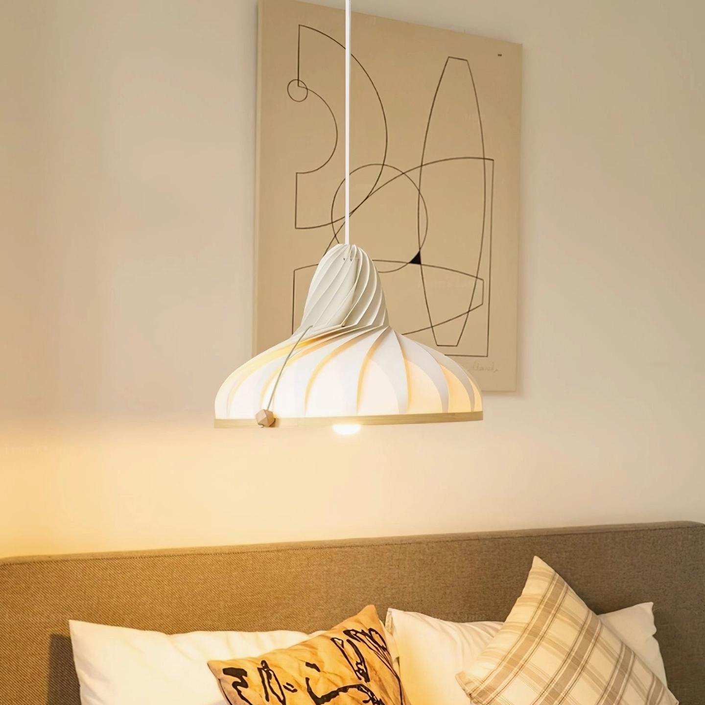 Meblo pendant lamp studio product shot showcasing mid-century modern minimalist design