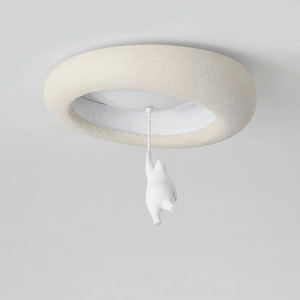 Little bear ceiling pendant light fixture showcasing mid-century modern design and soft glow
