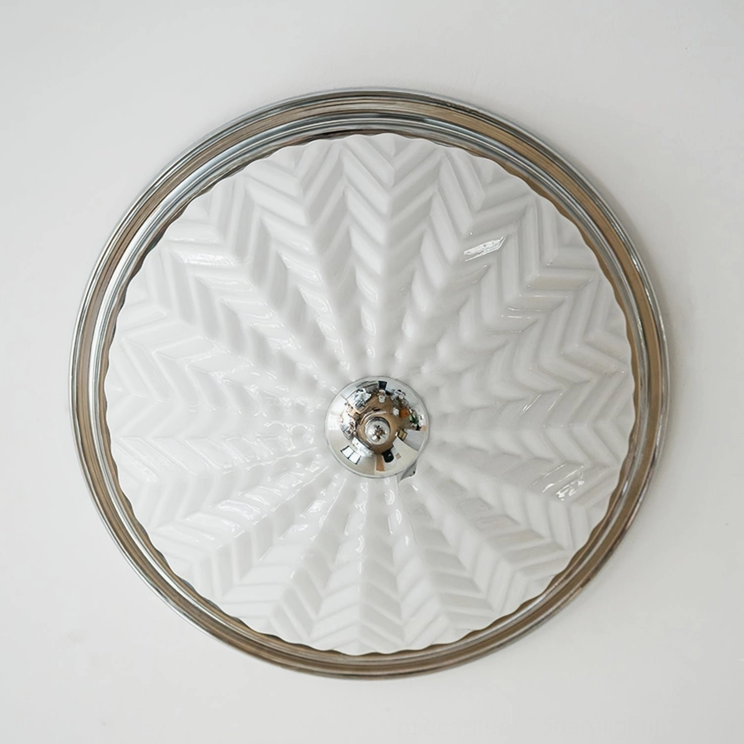 Mid-century modern inspired ceiling lamp, Scandinavian design aesthetic, understated minimalist fixture