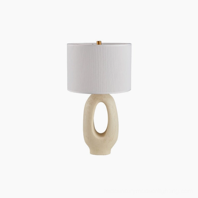 Sauce sculptural table lamp in multiple colorways, mid-century modern lighting collection display