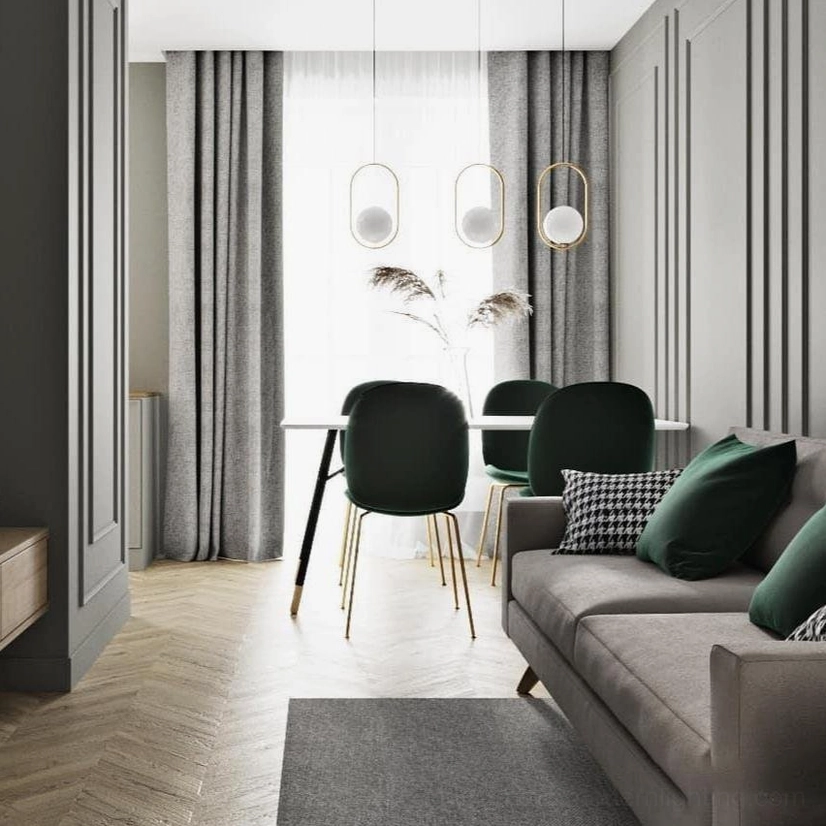 Mila silver finish pendant light with geometric oval frame and frosted white glass shade - Scandinavian modern design