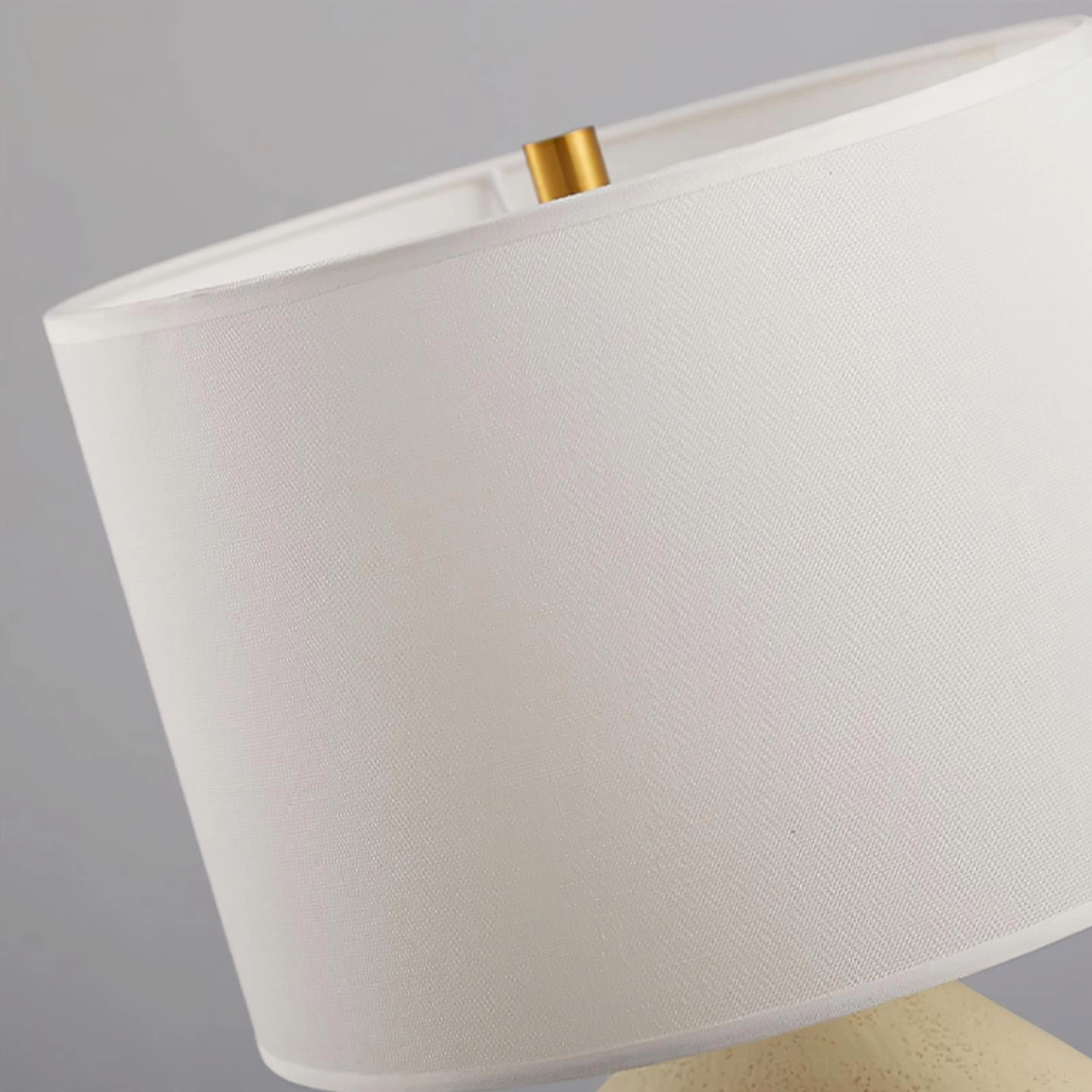 Sauce table lamp paired with minimalist interior styling, wabi-sabi design aesthetic with neutral tones