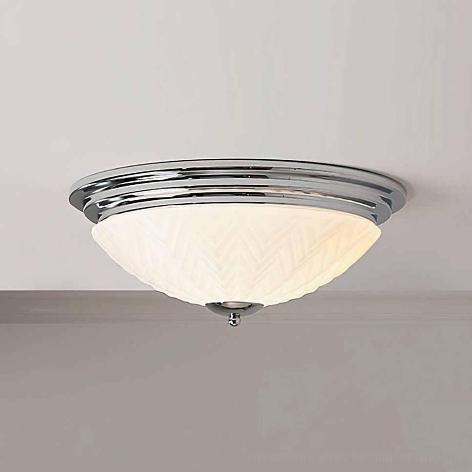 Model A ceiling lamp, 40cm flush mount, compatible with North America Europe Australia electrical standards