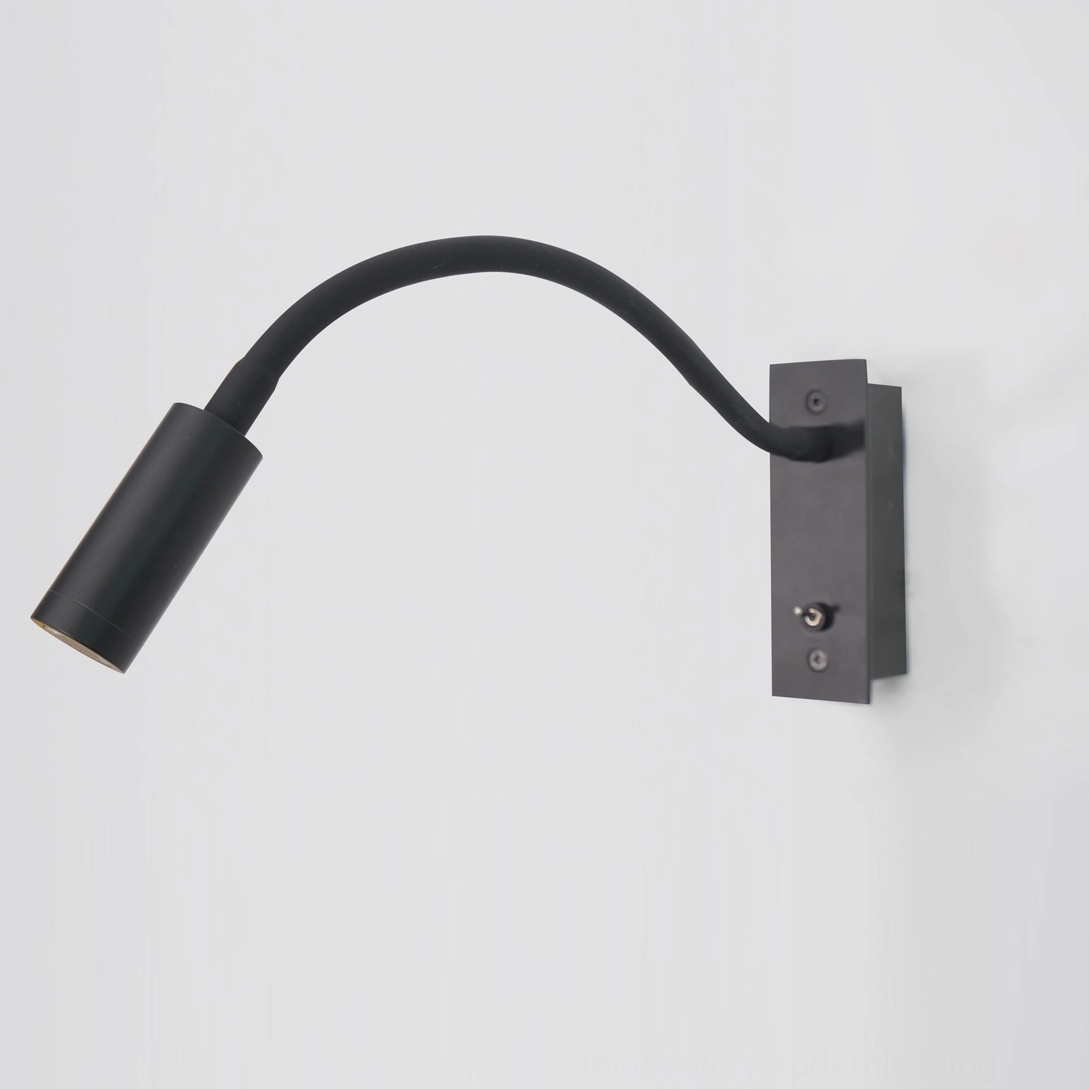 Modern bedroom LED wall sconce art deco design, direct task lighting focus