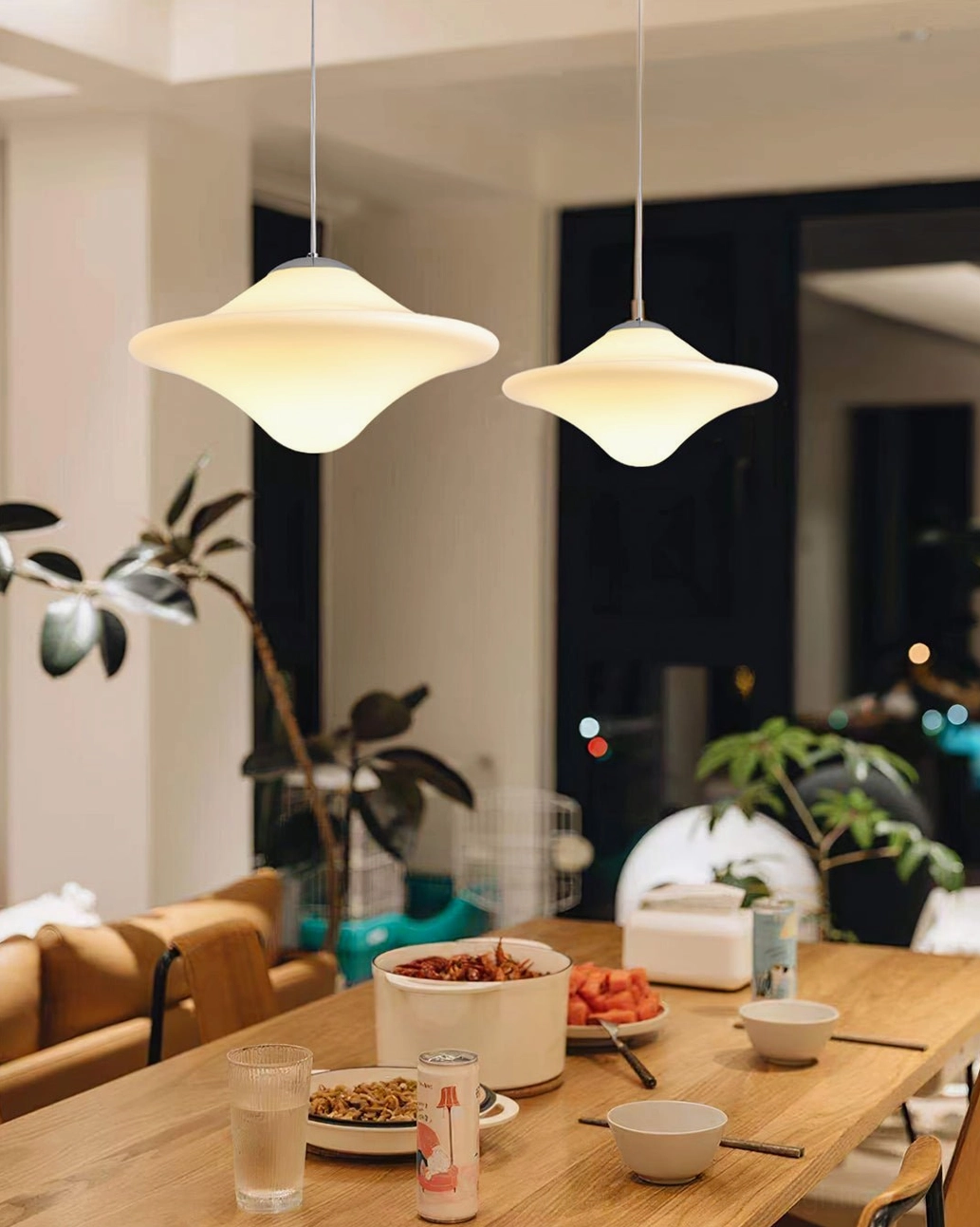 Modern minimalist pendant lighting solution for residential interior design and ambiance