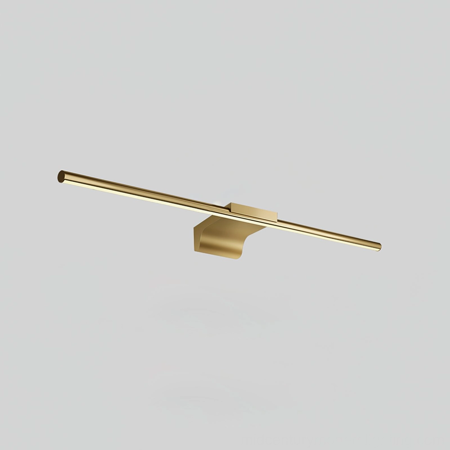 Modern vanity wall lamp with Model A specifications and brass construction