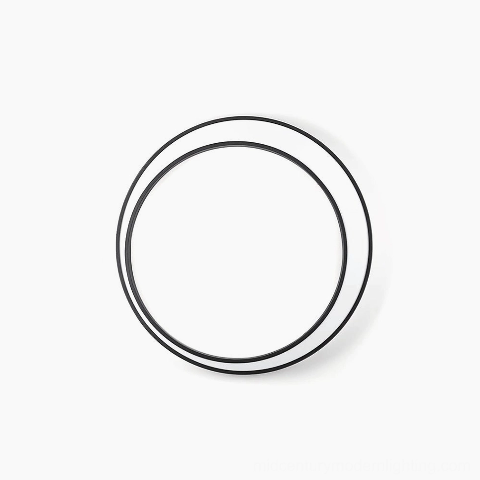 Moon ring outdoor wall lamp double installation minimalist modern design flat lay