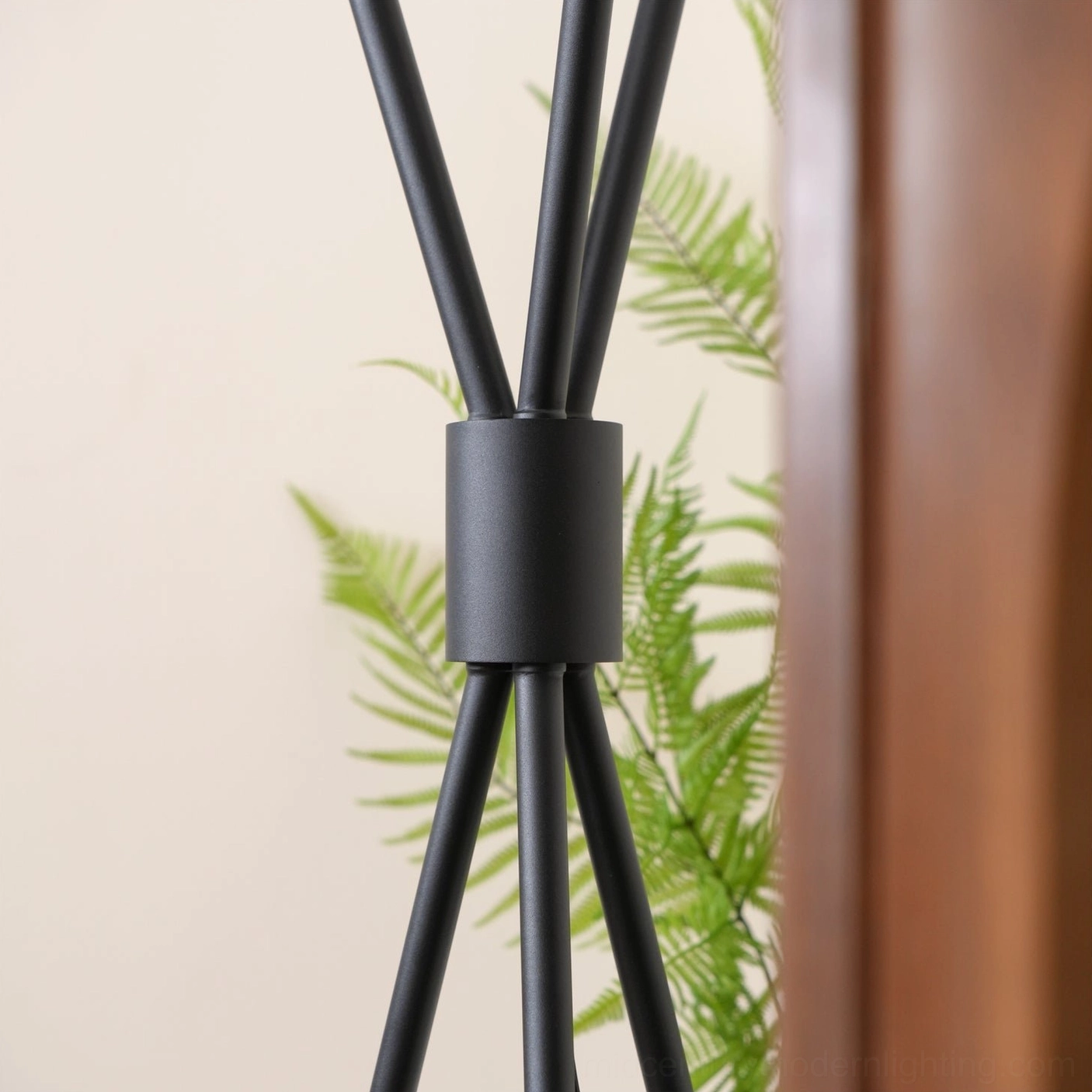 Moon Floor Lamp three-branch tripod silhouette showcasing minimalist mid-century modern aesthetic