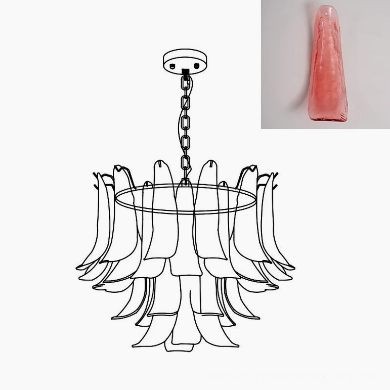Murano chandelier 50cm interior design styling suggestion installation