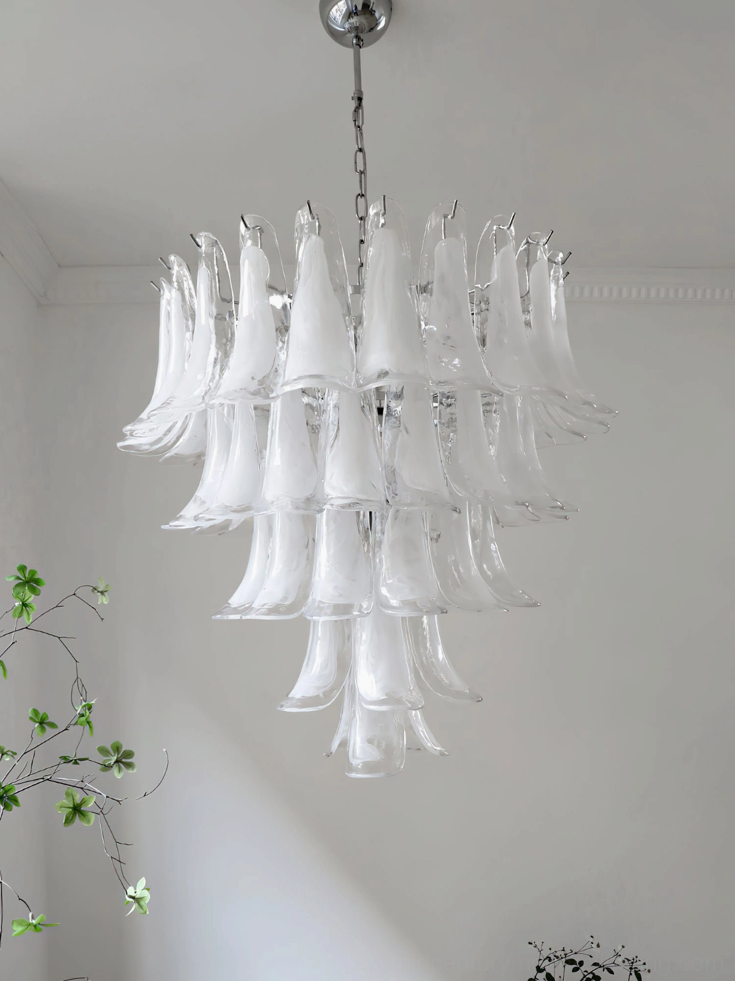 Traditional Murano glass chandelier vintage Italian craftsmanship style