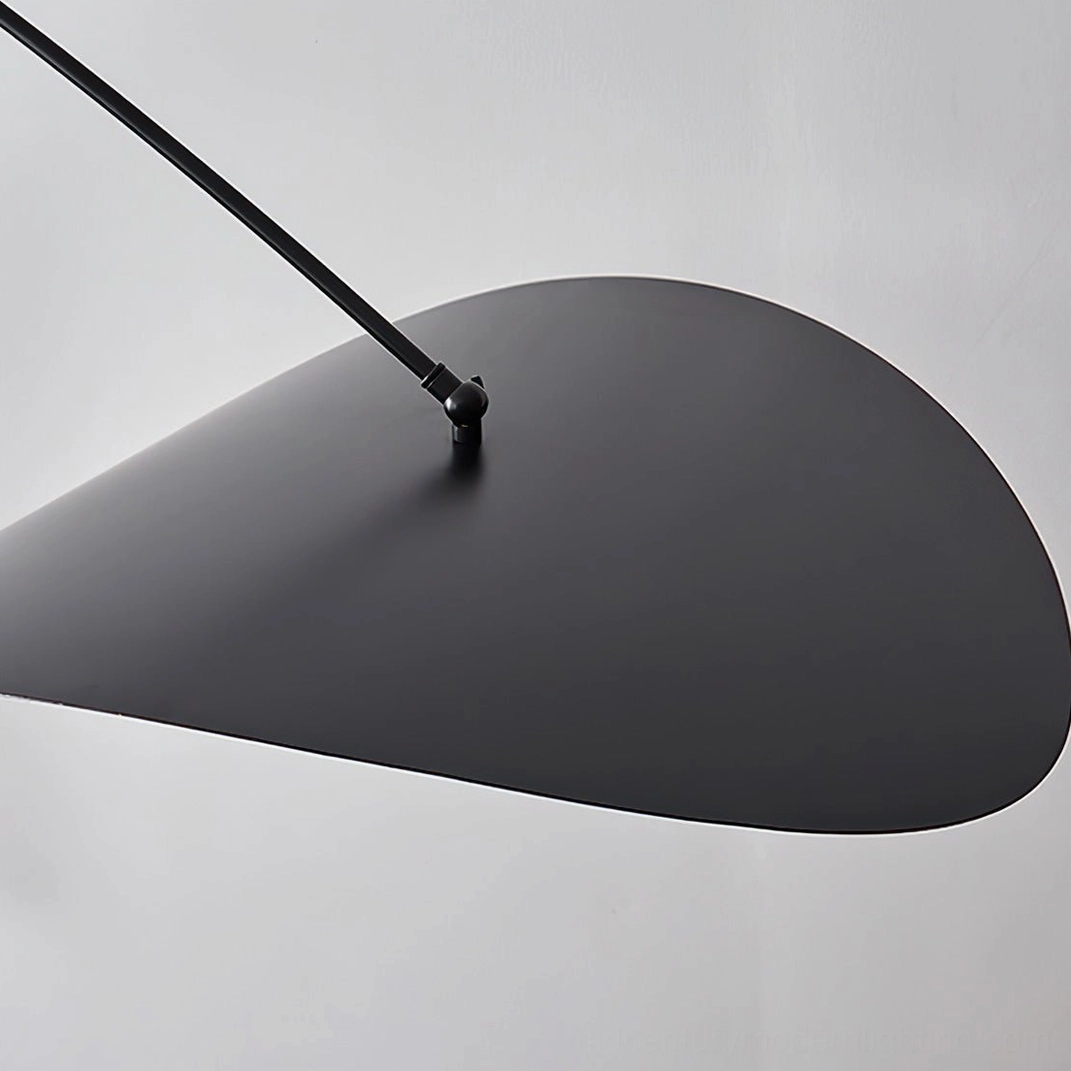Myrna adjustable arc pendant in transitional interior space, mid-century modern ceiling light