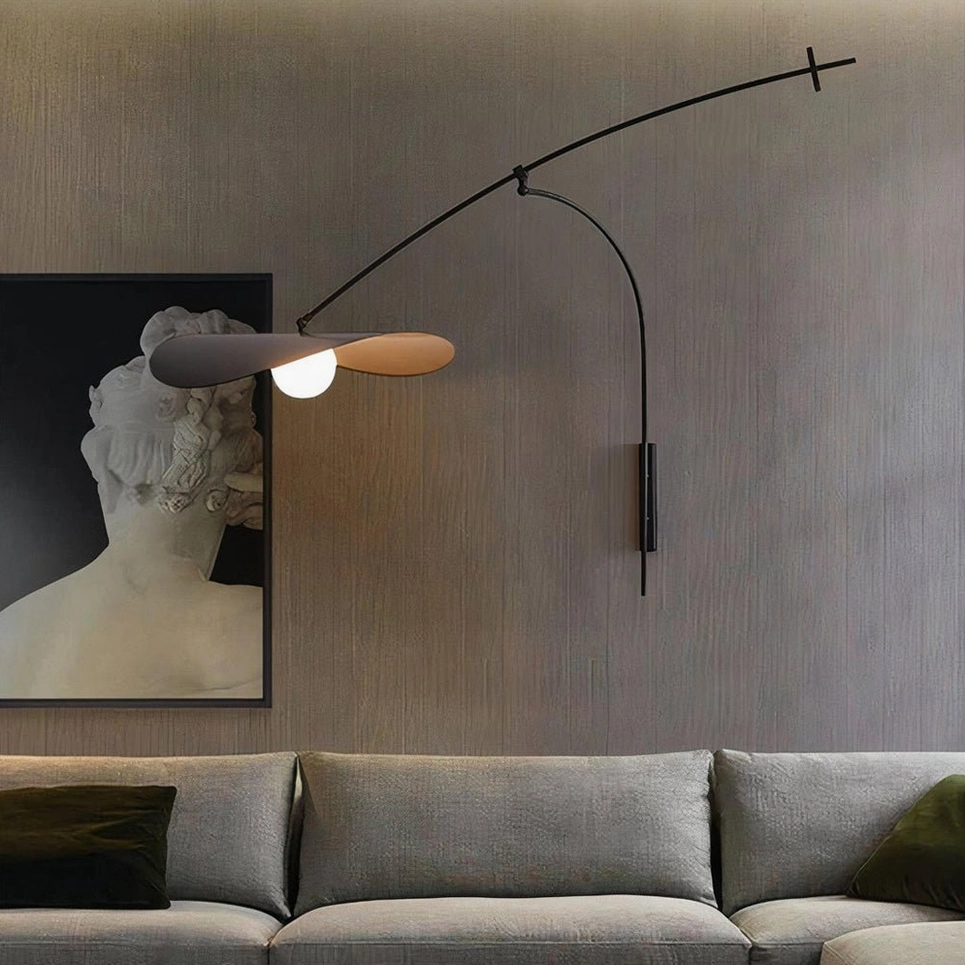 Myrna sculptural wall lamp artistic focal point, contemporary interior design