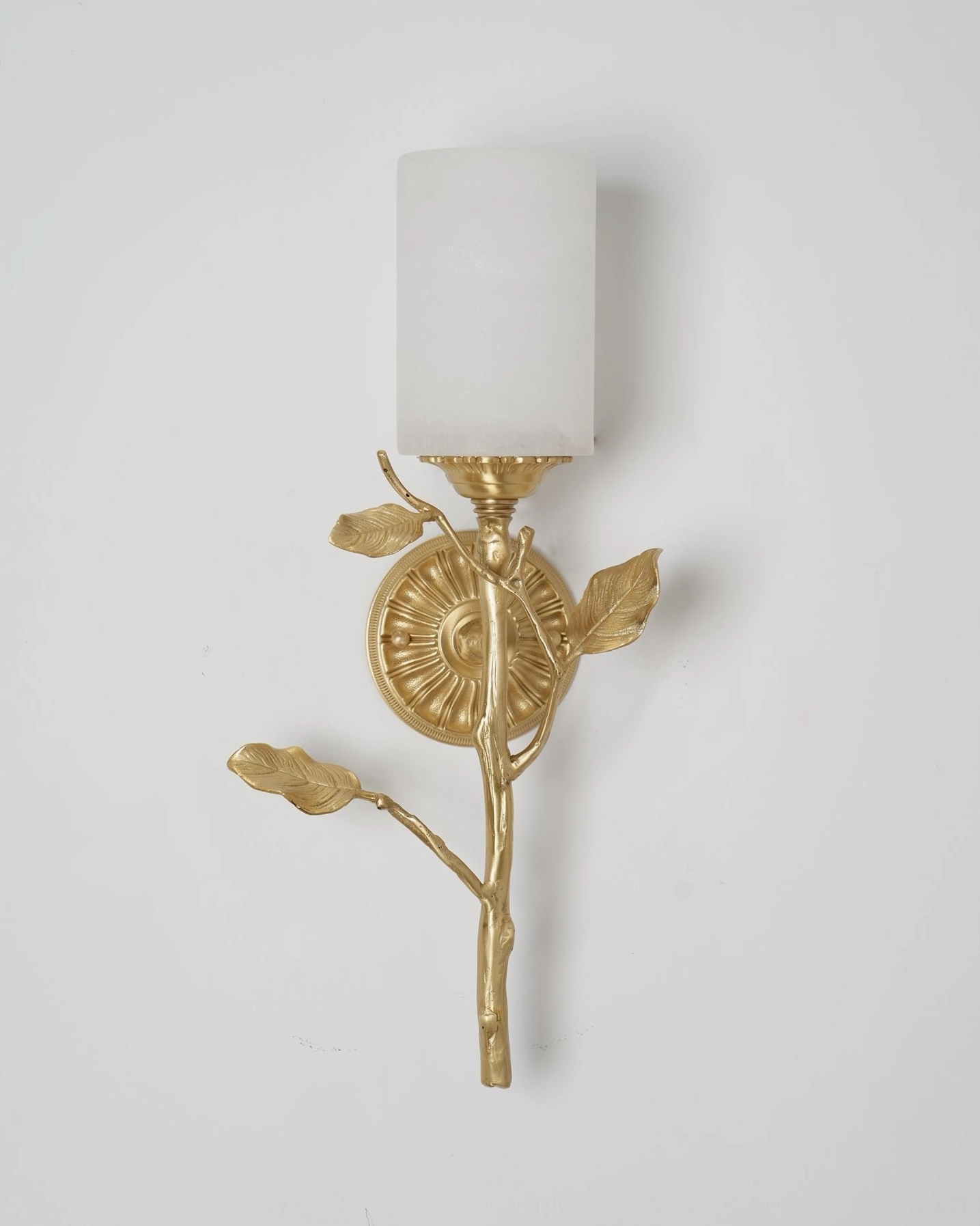 Natalia sculptural alabaster wall sconce bedroom installation flanking mirror for spa-like ambiance