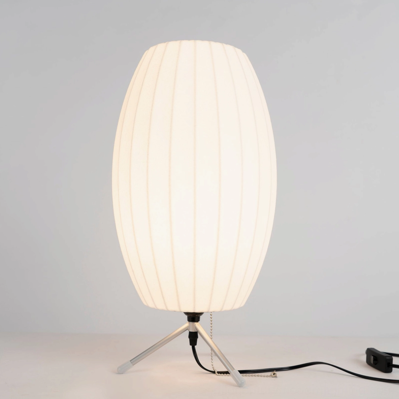Nelson bubble lamp bedroom bedside table accent lighting warm glow