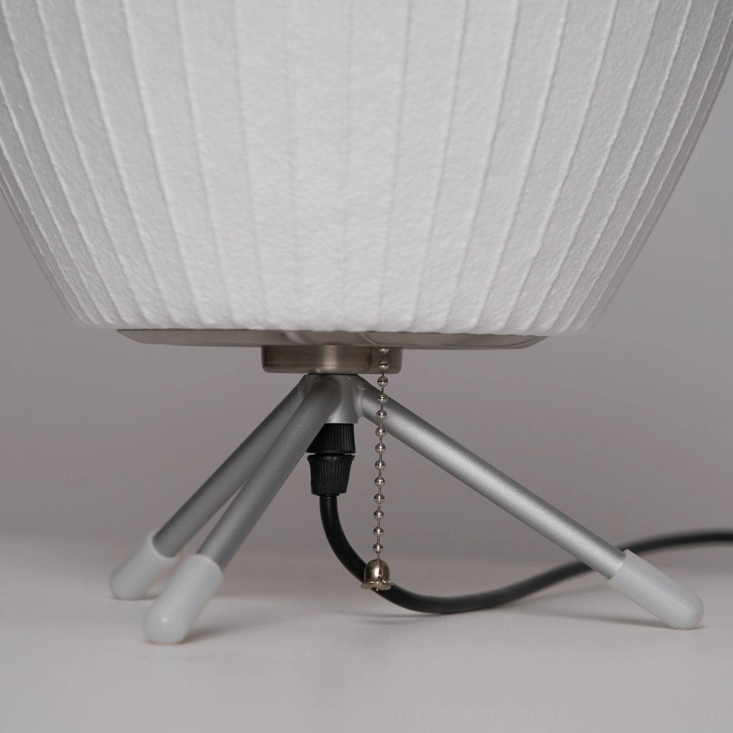 Nelson bubble lamp Model A cordless appearance clean lines elegant simplicity