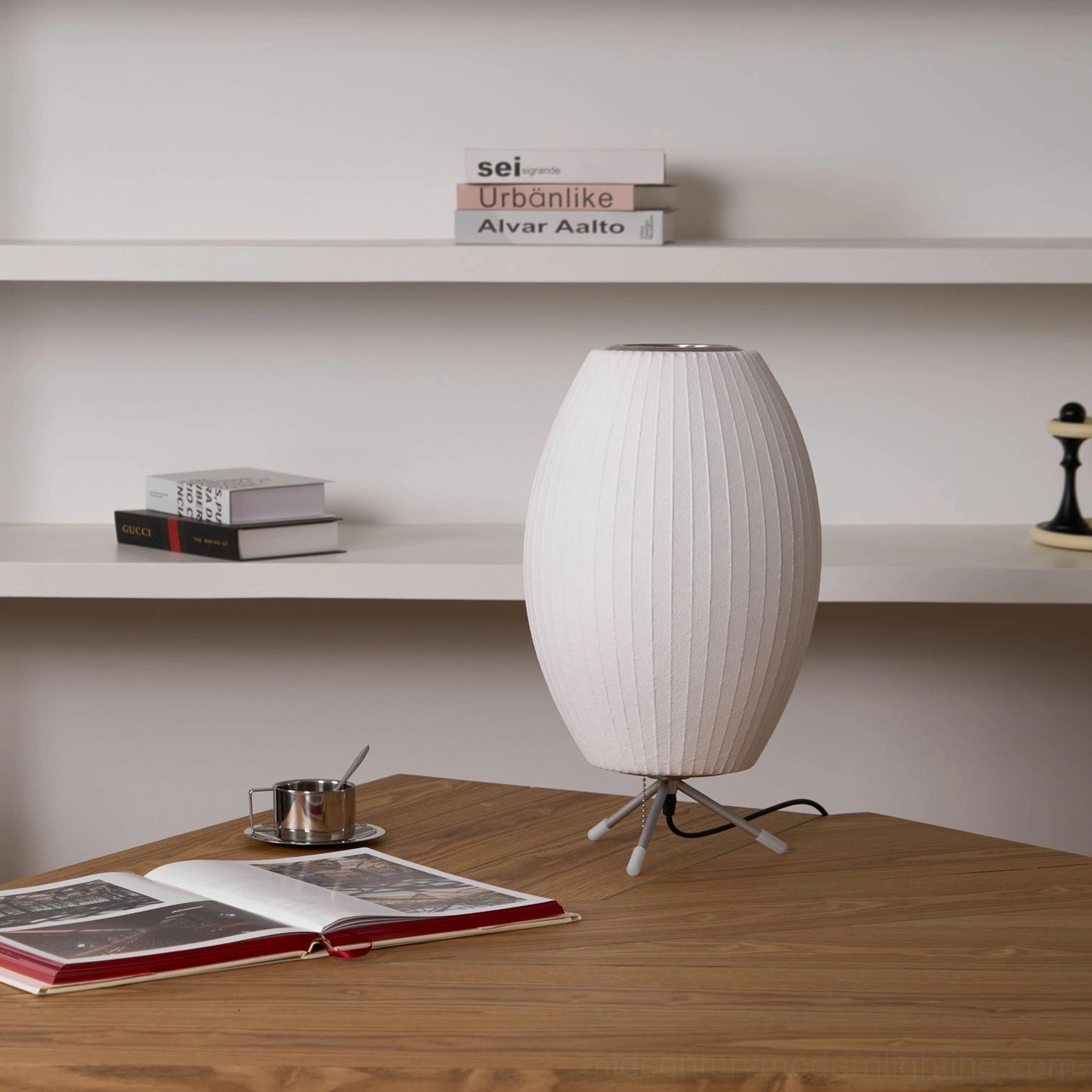 Nelson bubble lamp Model A size comparison dimension height diameter