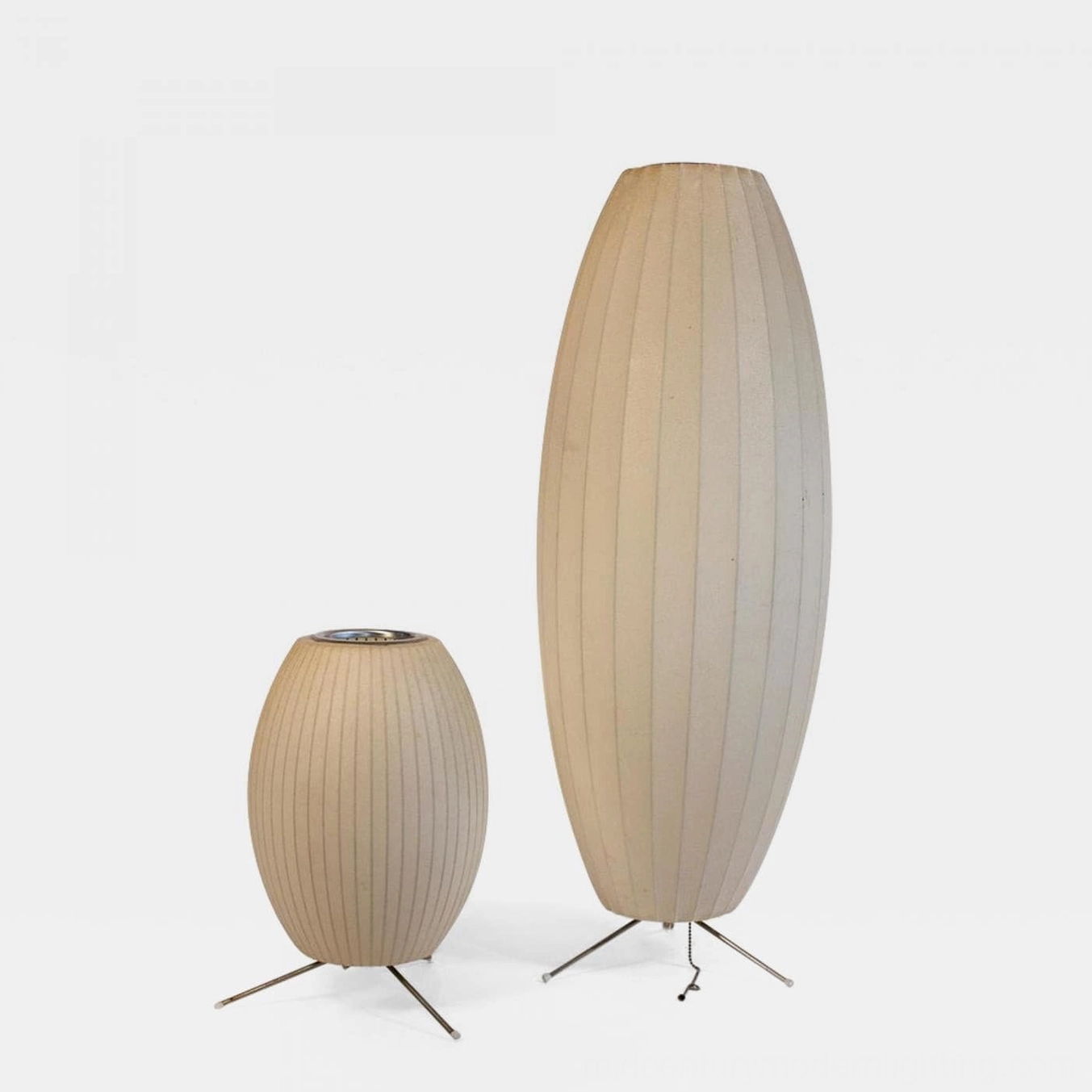 George Nelson bubble lamp collection various sizes mid-century design