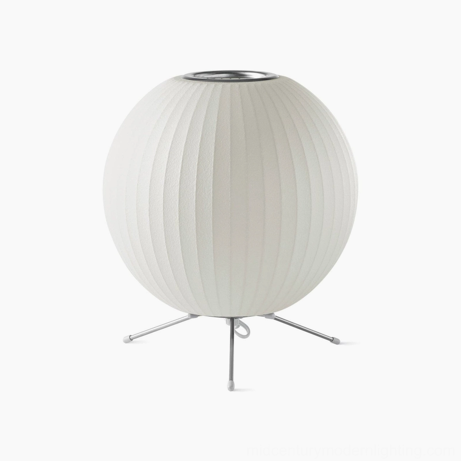 Vintage style George Nelson bubble lamp mid-century modern interior lighting