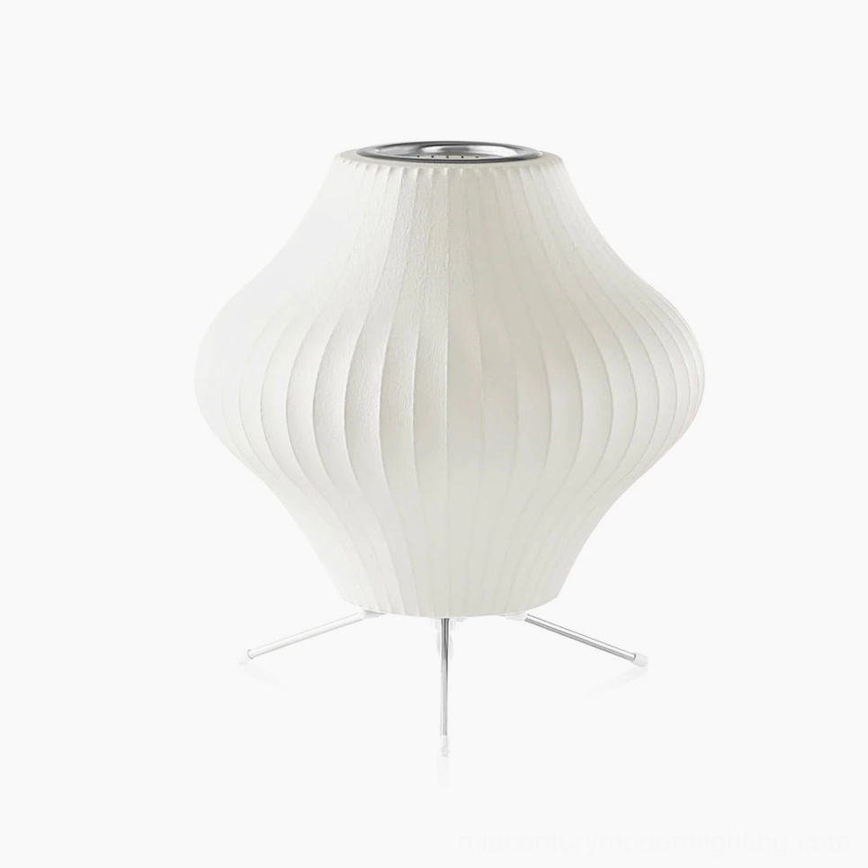 George Nelson bubble tripod table lamp full product view complete design