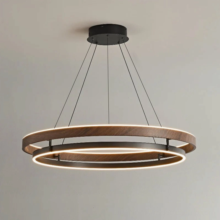 Niseko pendant 39.4 inch large size installed showing scale in expansive dining or living area