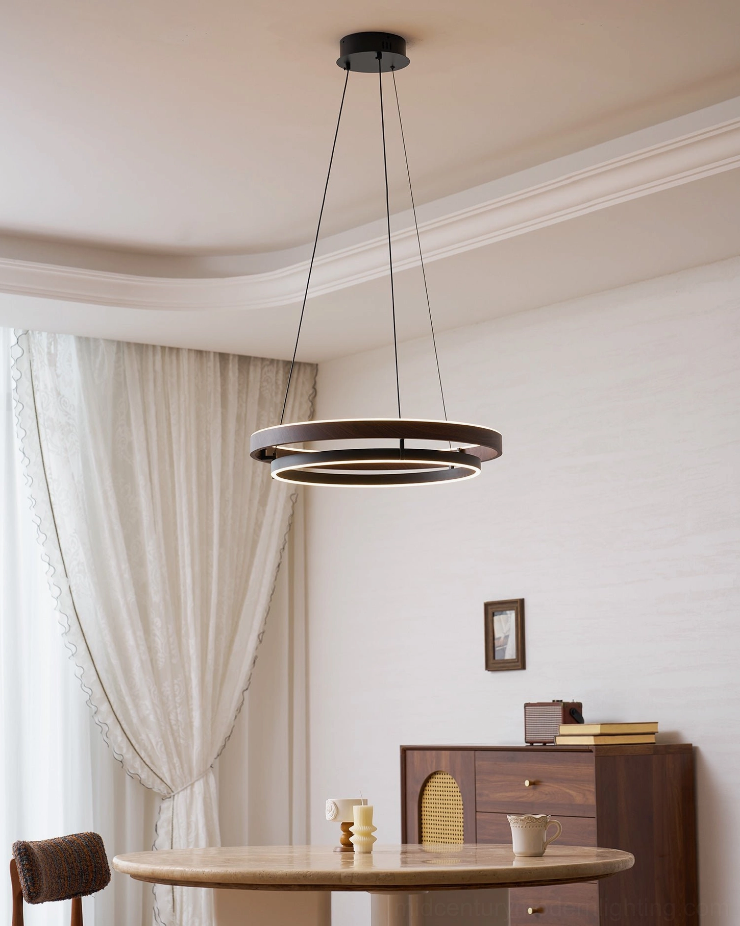 Niseko pendant electrical connections and dimmer compatibility wiring diagram for triac dimming
