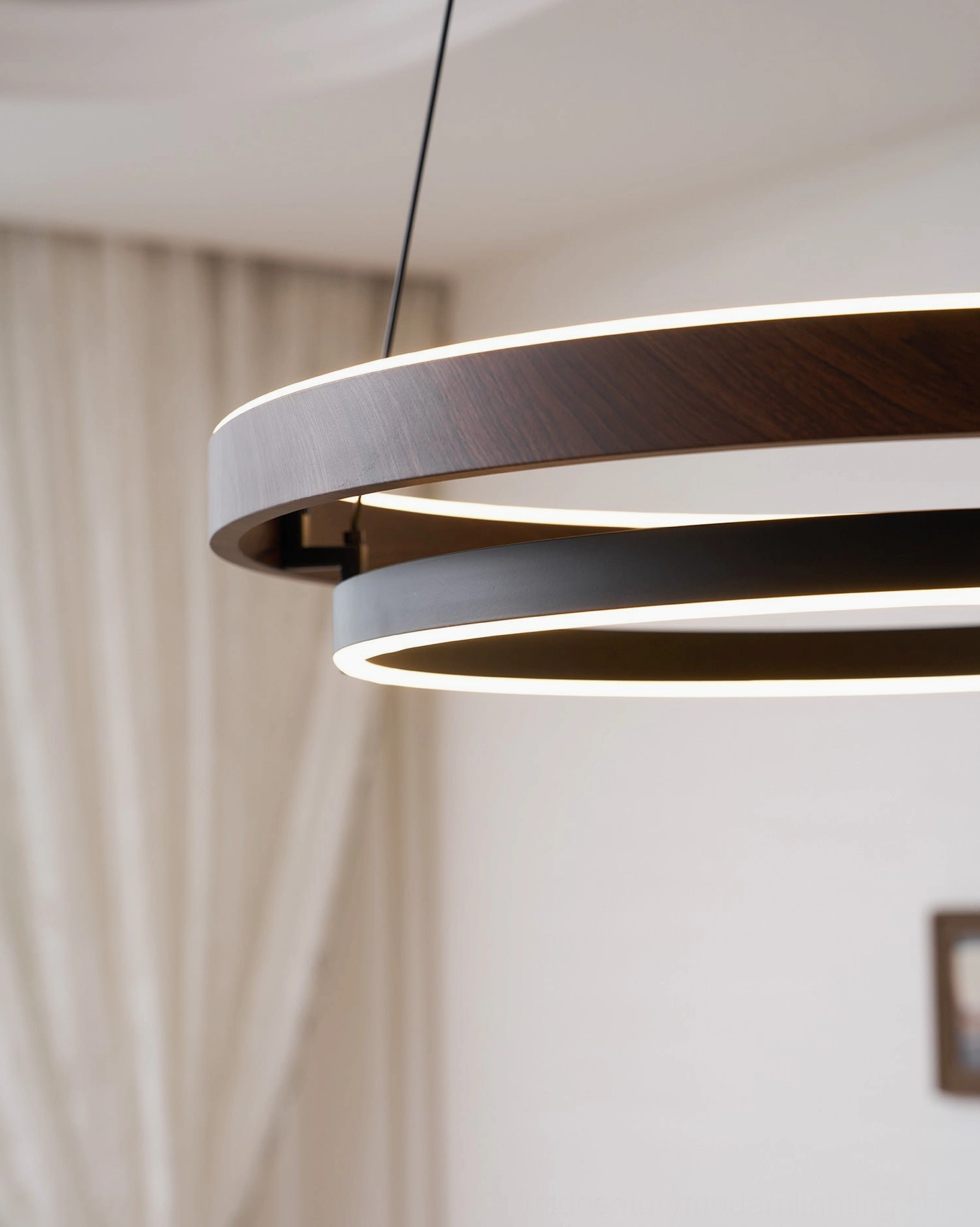 Niseko pendant finish options walnut and black color combinations available for purchase