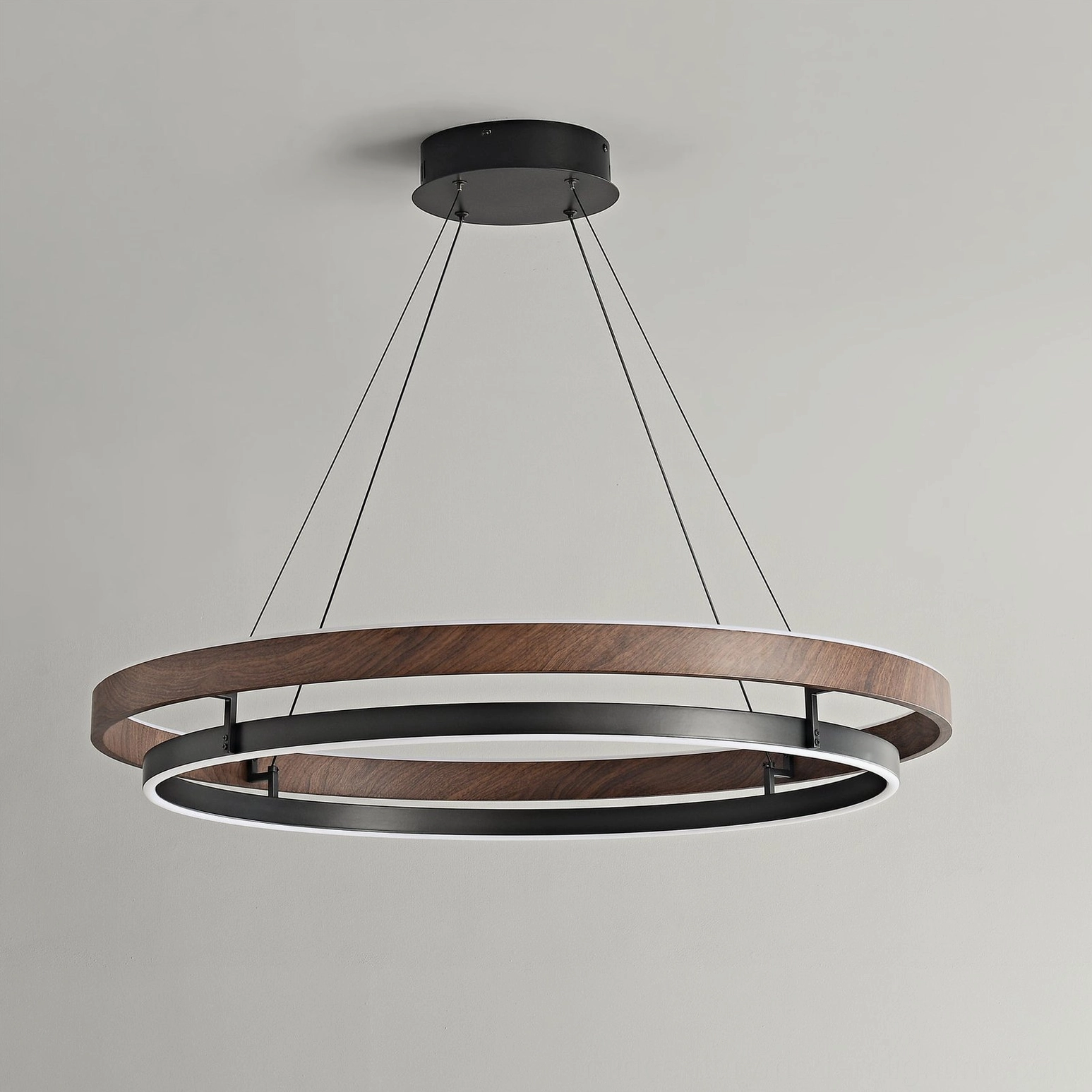 Niseko pendant light suspended at optimal height demonstrating contemporary dining room lighting solution