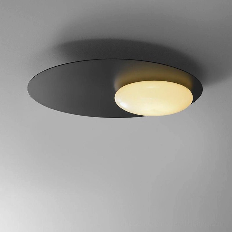 Nodes black angled wall sconce with cool light temperature modern minimalist interior application