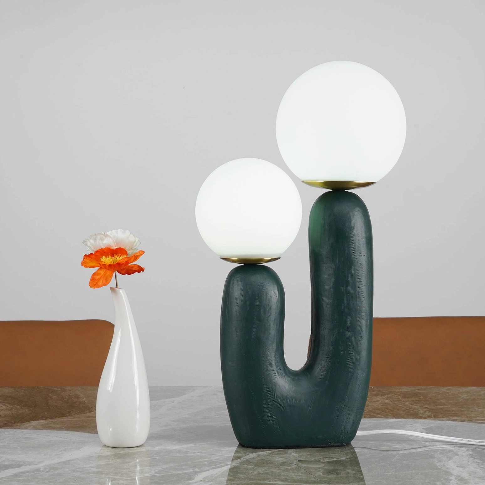 Oo ceramic table lamp nightstand bedroom lighting application