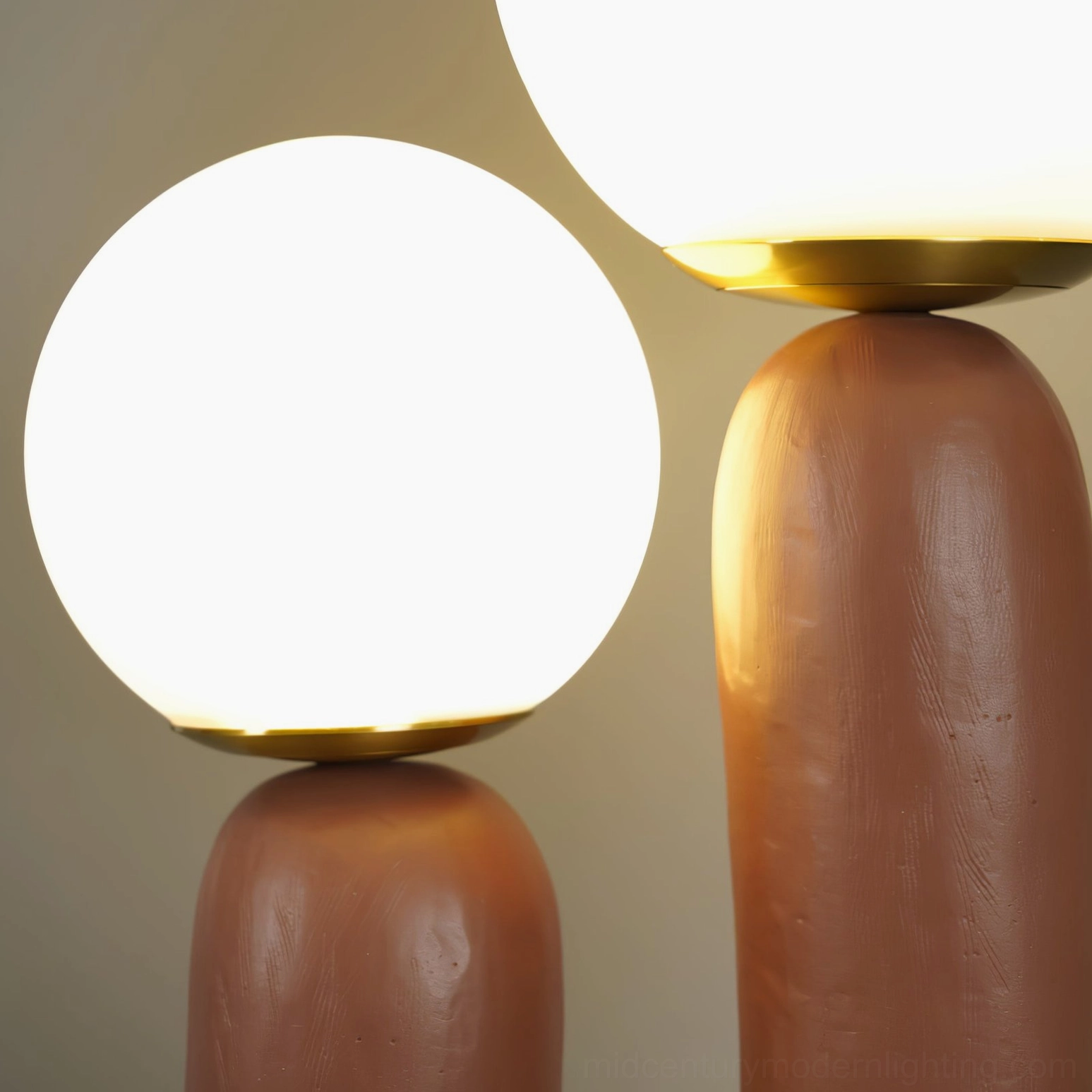 Oo table lamp interior focal point sculptural element
