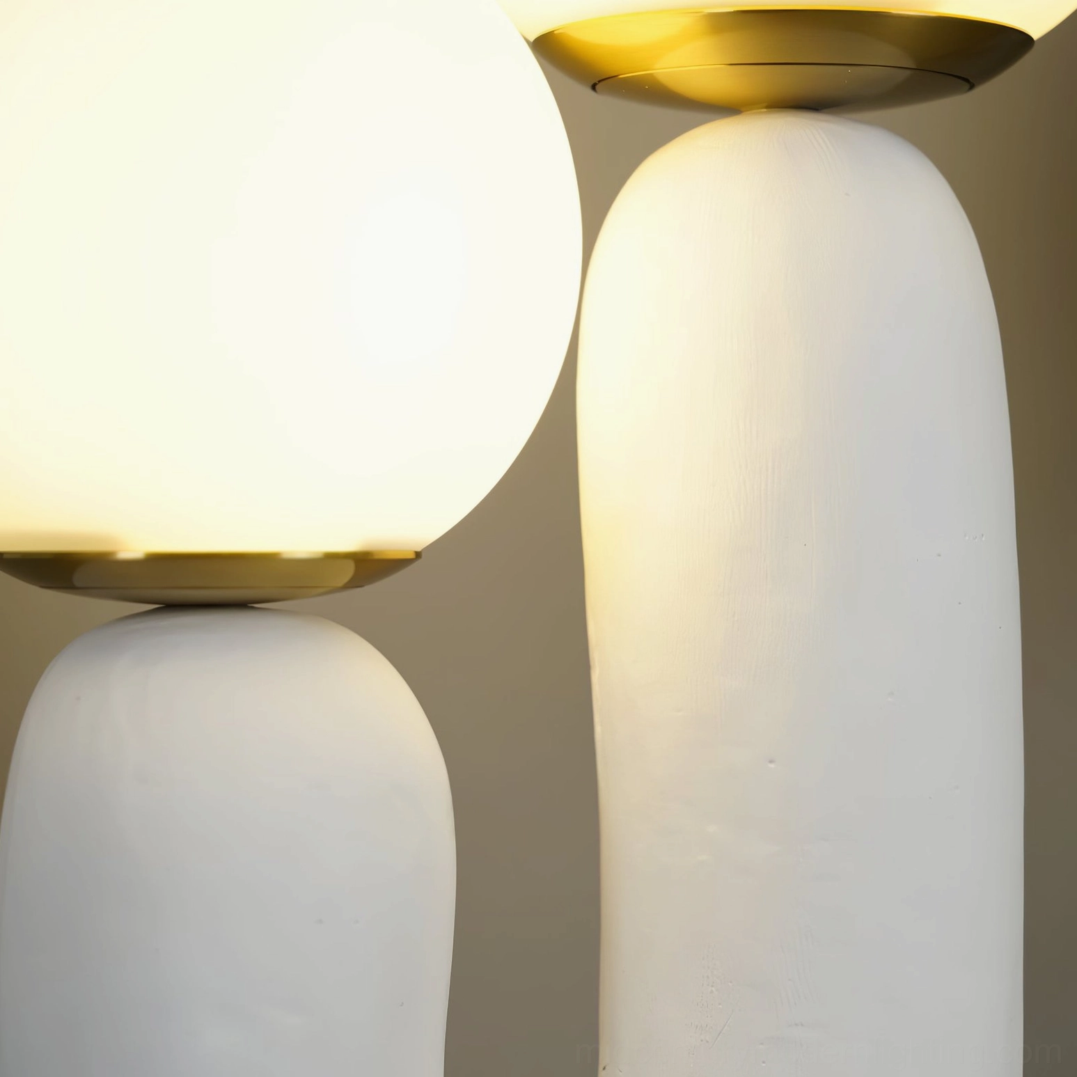 Oo textured ceramic lamp hand finished surface quality