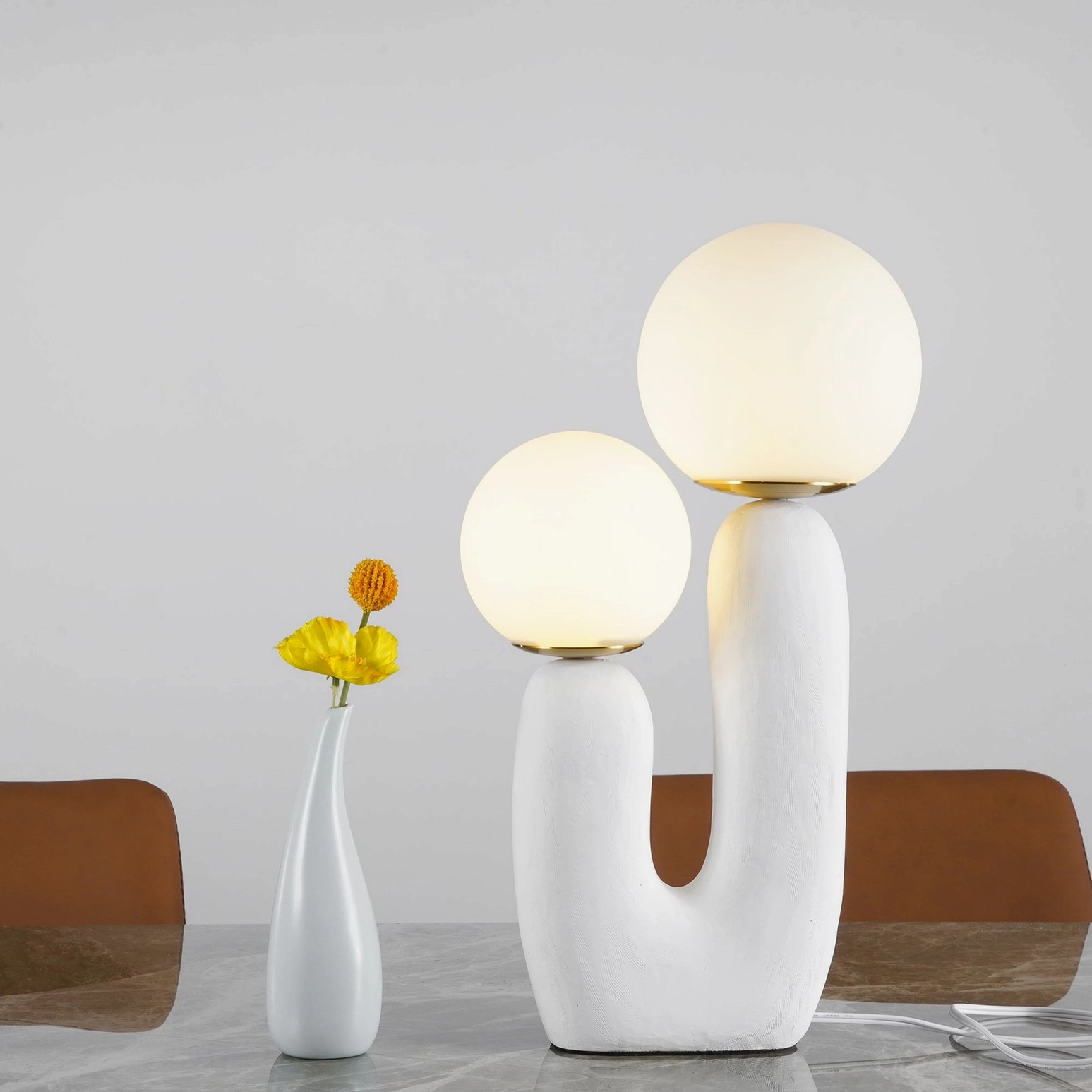 Oo textured ceramic table lamp ICFF contemporary furniture fair design