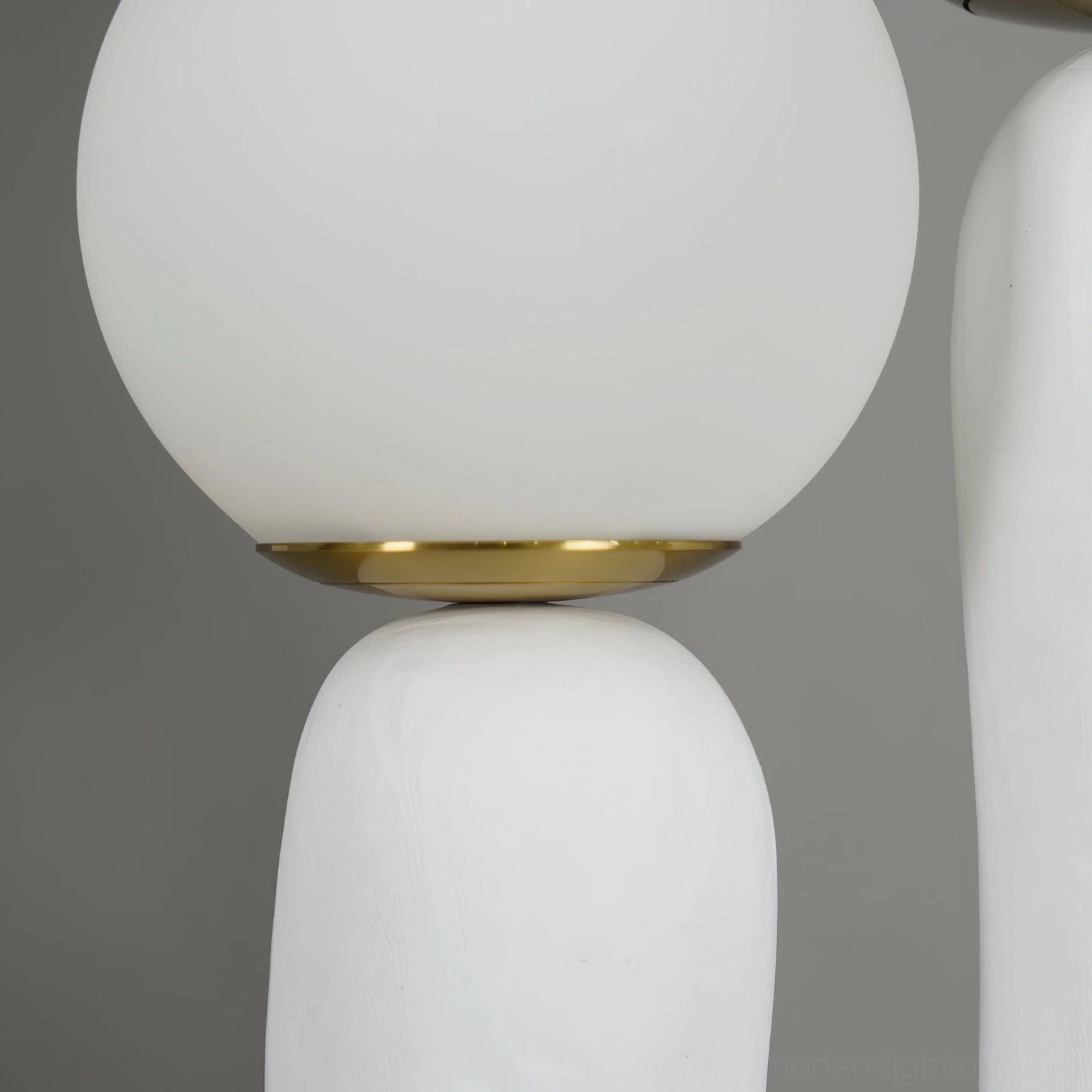 Oo table lamp resin composite ceramic material craftsmanship